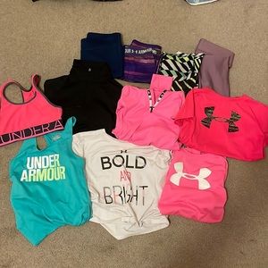 Girls under armor clothes, bundle